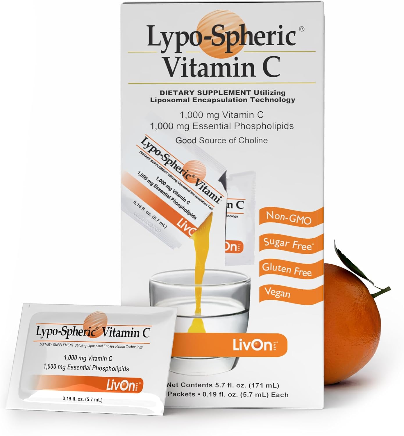 Liposomal Vitamin C  Lypo-Spheric  Vitamin C Lypo C  LivOn Laboratories